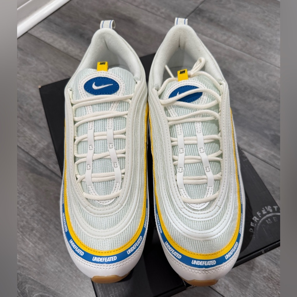 Nike Air Max 97 Undefeated UCLA - Blue and Yellow  - Mens 9 - Brand New In Box